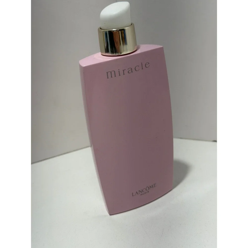 Lancome Miracle Perfumed Body Lotion Lait Pour Le Corps 6.8 fl oz  80% full pink